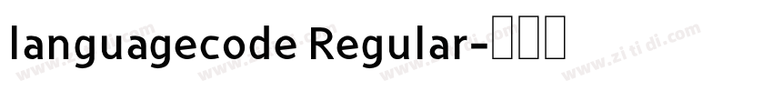 languagecode Regular字体转换